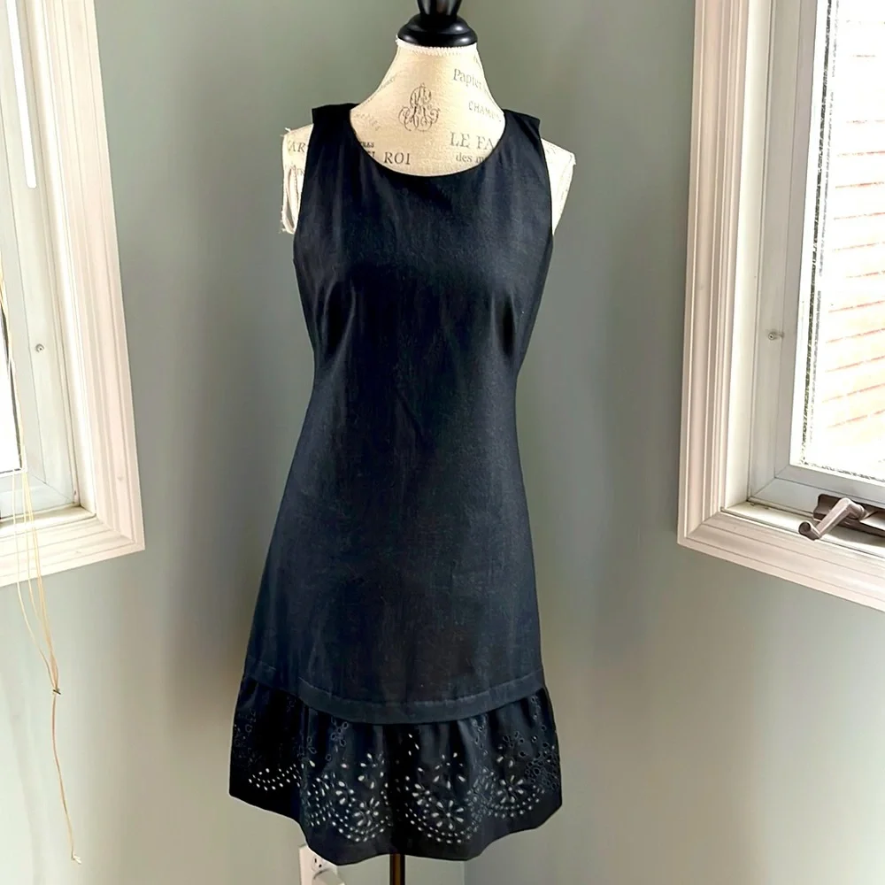 Rebecca Taylor wool blend sleeveless grey sheath dress‎ EUC